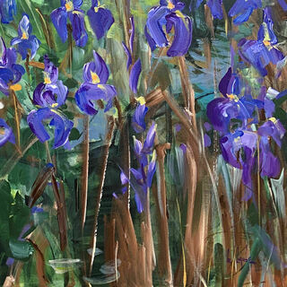 Bild "Blue irises" (2023)