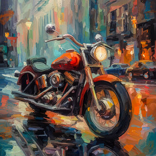 Bild "Harley in the Streets" (2023)